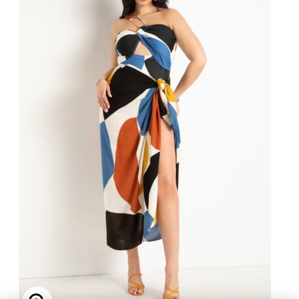 ISO ELOQUII SARONG WRAP SKIRT
